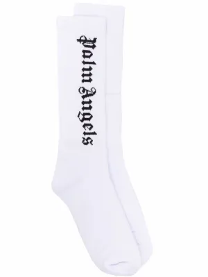 Intarsia-Logo Socks