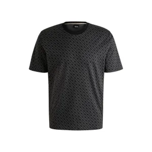 Interlock-cotton pajama T-shirt with Double B monogram print