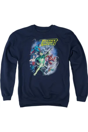 Justice League of America Onward Adult Crewneck Sweatshirt