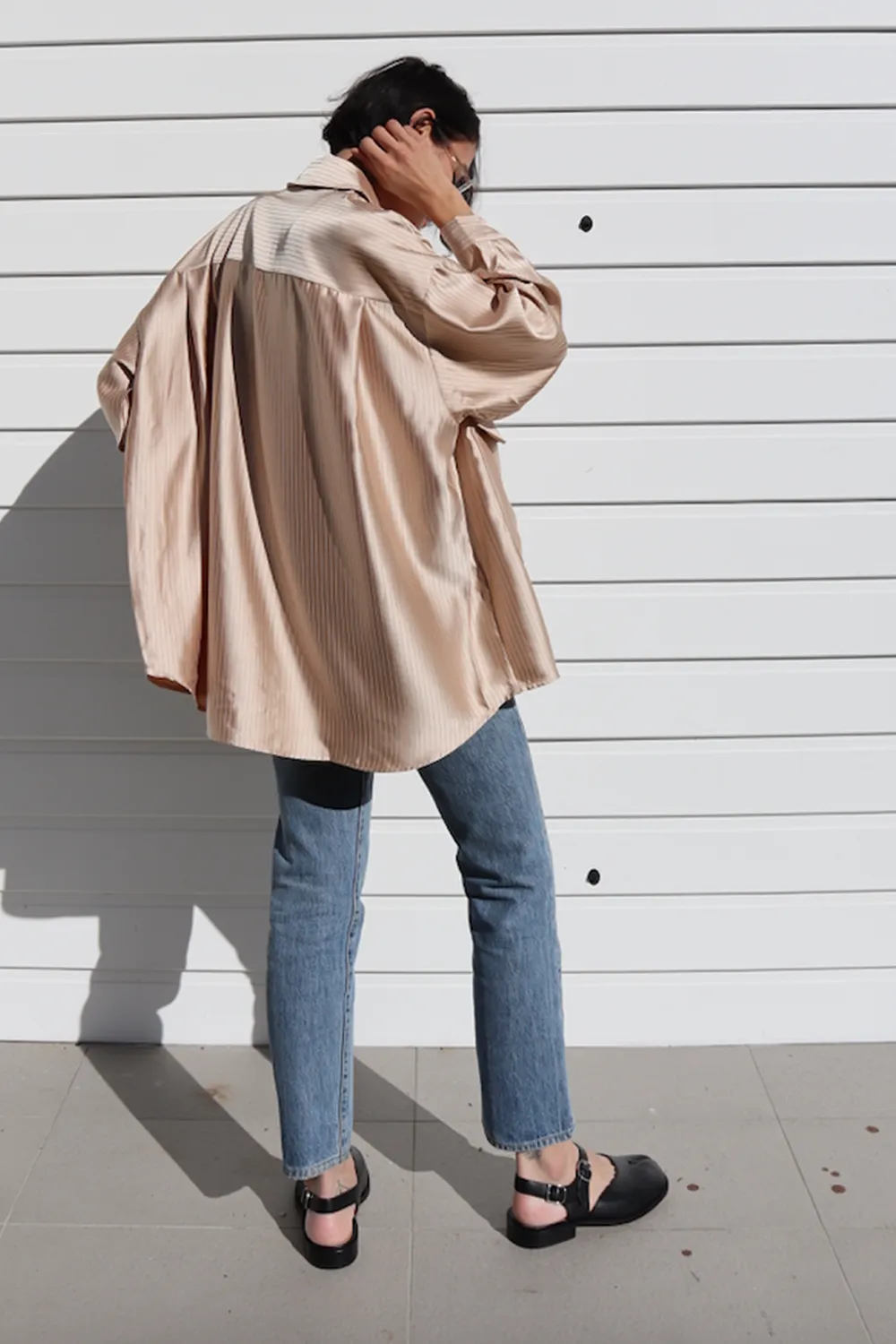 Knox Stripe Shirt Beige