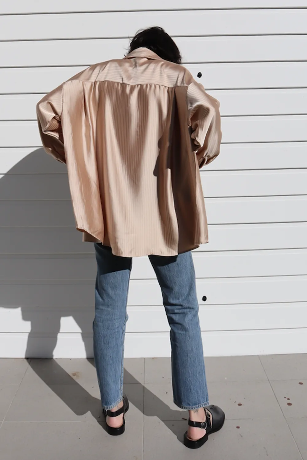 Knox Stripe Shirt Beige