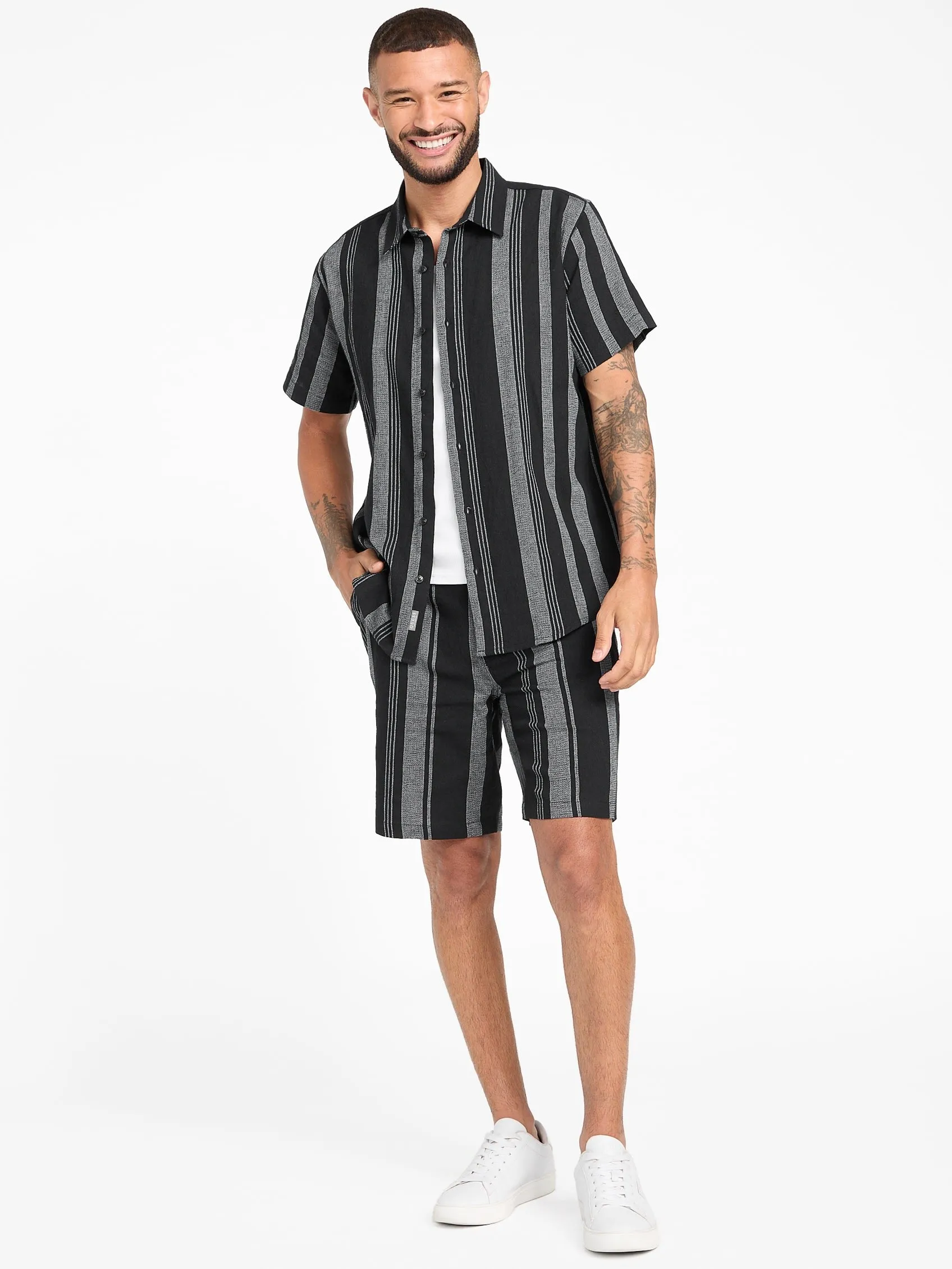 Koven Striped Shorts
