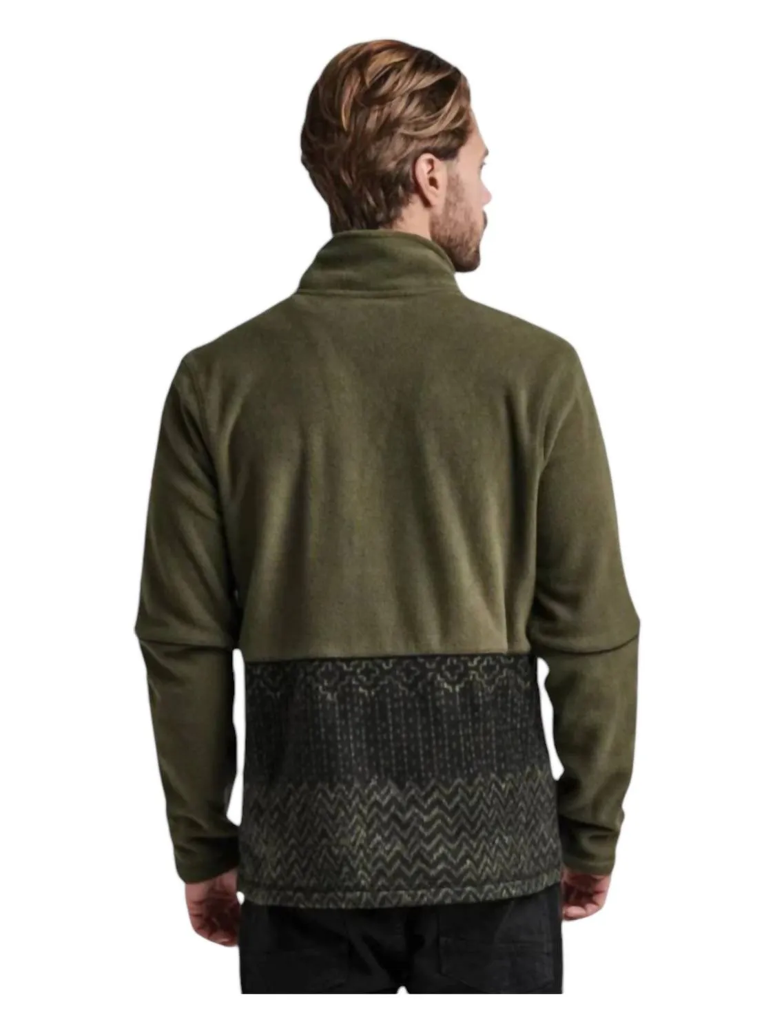 Landfall Fleece Jacket In Military Sashiko