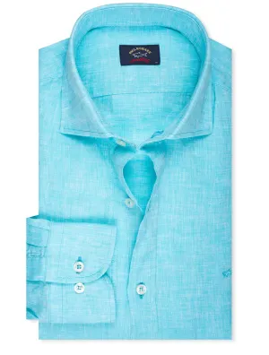 Linen Shirt Aqua