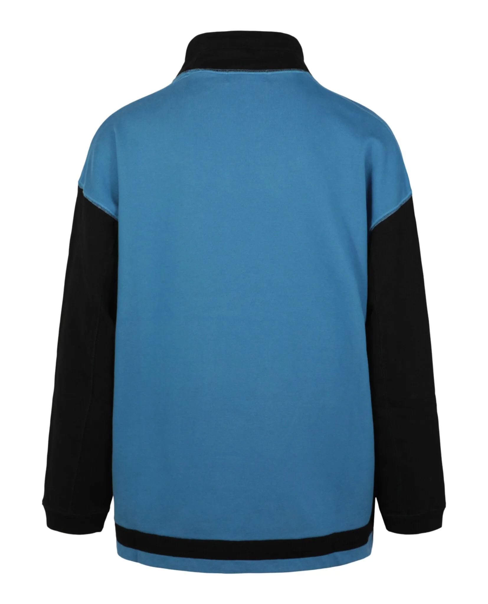 Logo Patch Mockneck Sweatershirt
