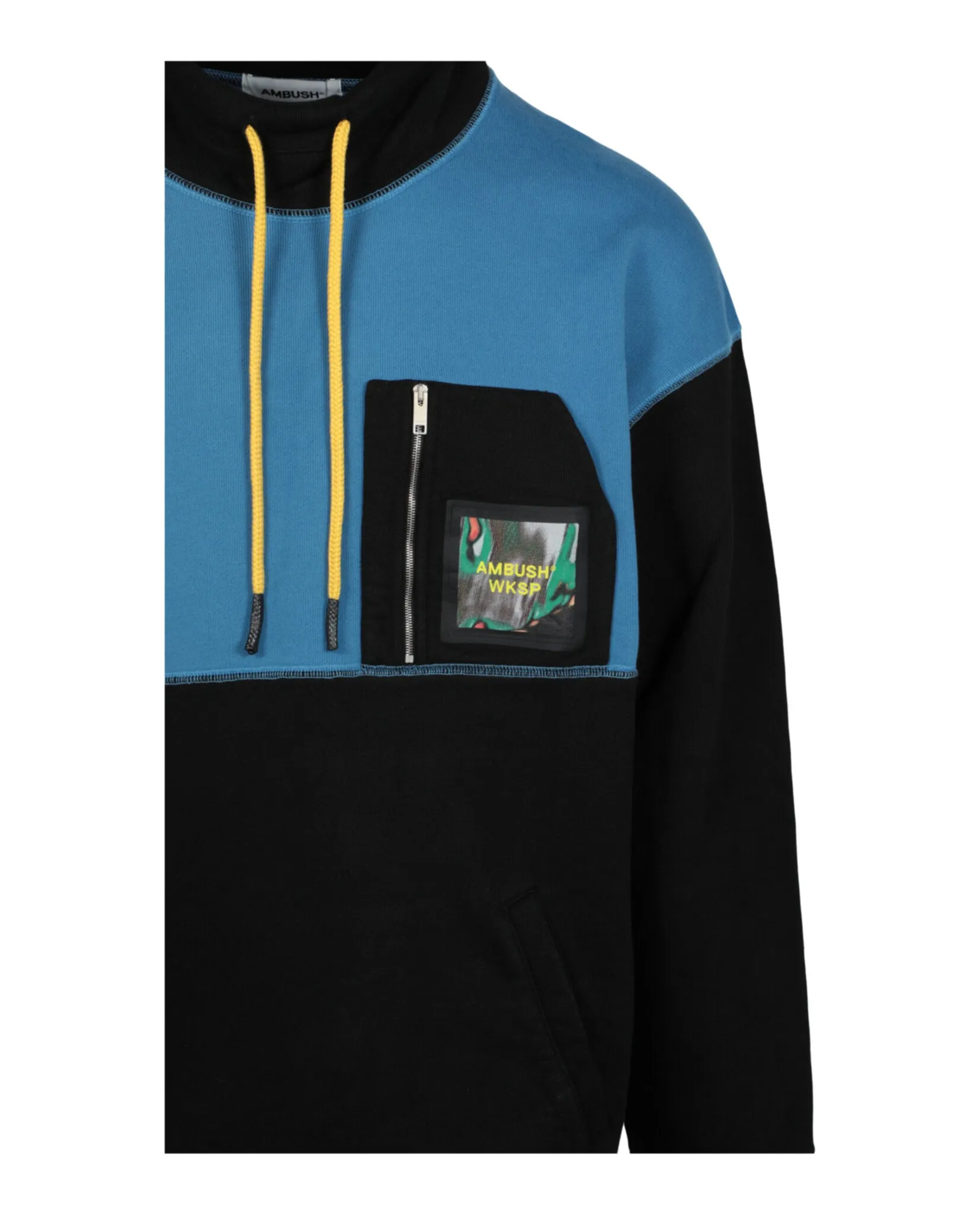 Logo Patch Mockneck Sweatershirt