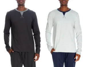 Long Sleeve Contrast Crew 2 Pack