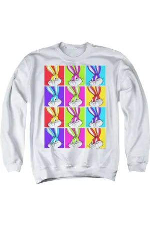Looney Tunes Bugs Tiles Adult Crewneck Sweatshirt