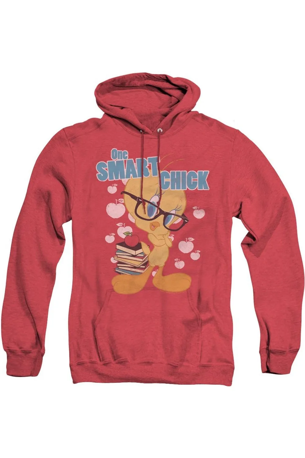 Looney Tunes One Smart Chick Adult Heather Hoodie / Hooded Sweatshirt