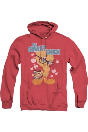 Looney Tunes One Smart Chick Adult Heather Hoodie / Hooded Sweatshirt