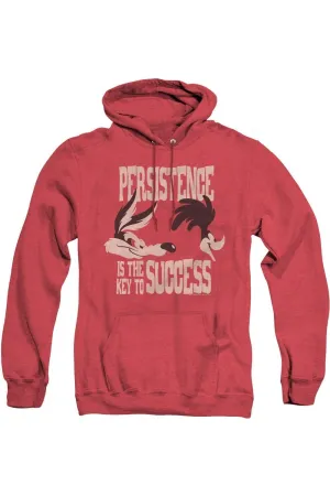 Looney Tunes Persistence Adult Heather Hoodie / Hooded Sweatshirt
