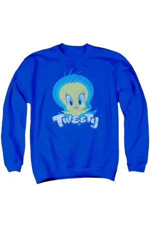 Looney Tunes Tweety Swirl Adult Crewneck Sweatshirt