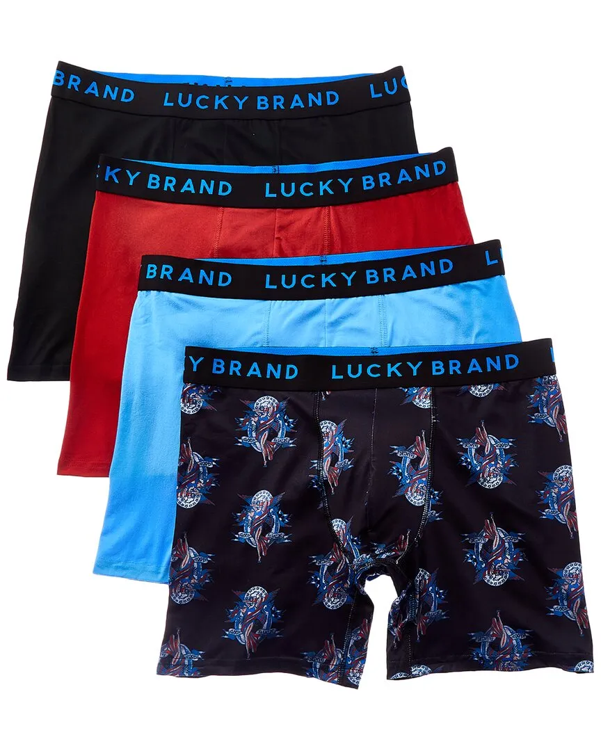 Lucky Brand 4pk Essential Soft Boxer Brief