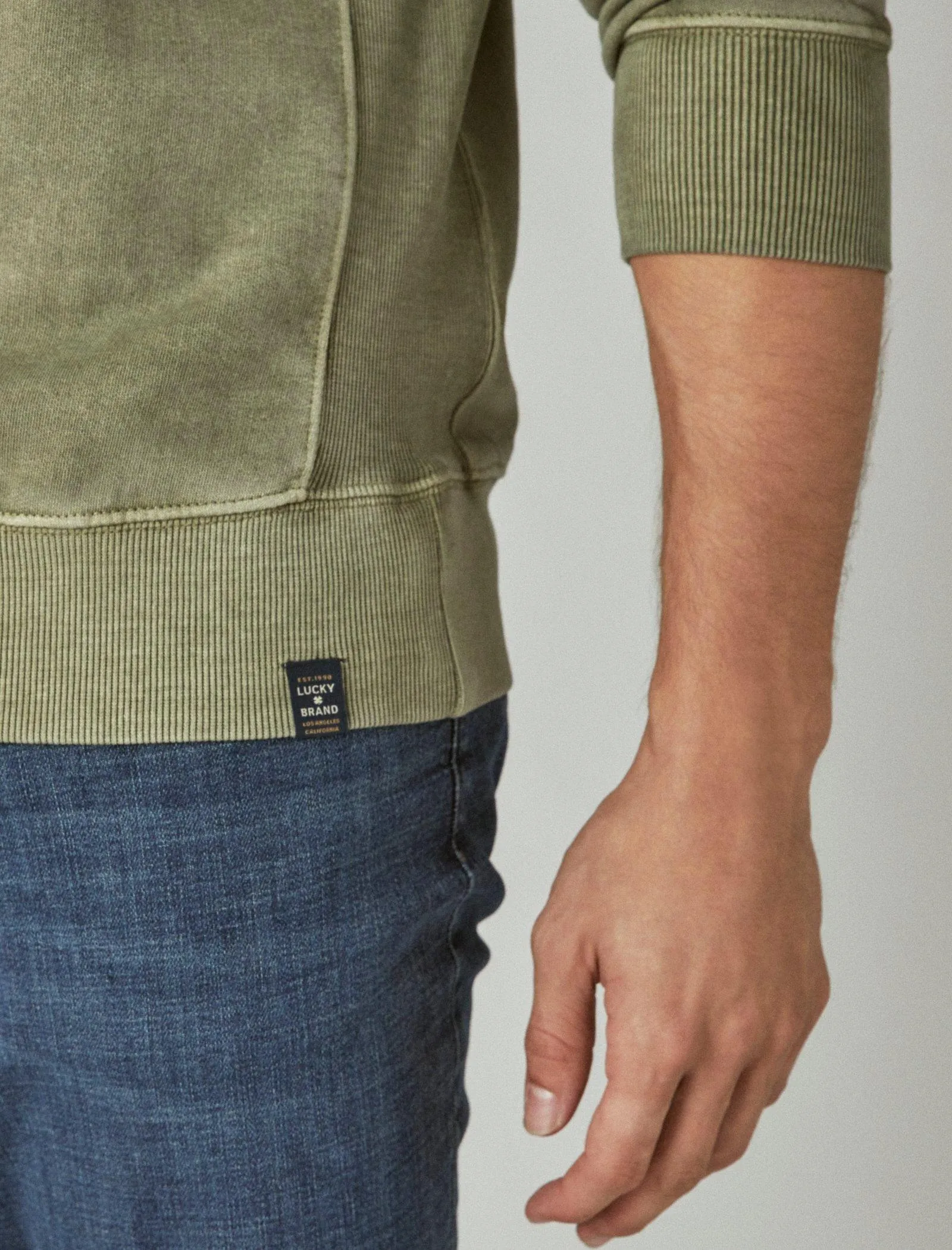 Lucky Brand Men's Cloud Soft Fleece Crew Neck Sweatshirt