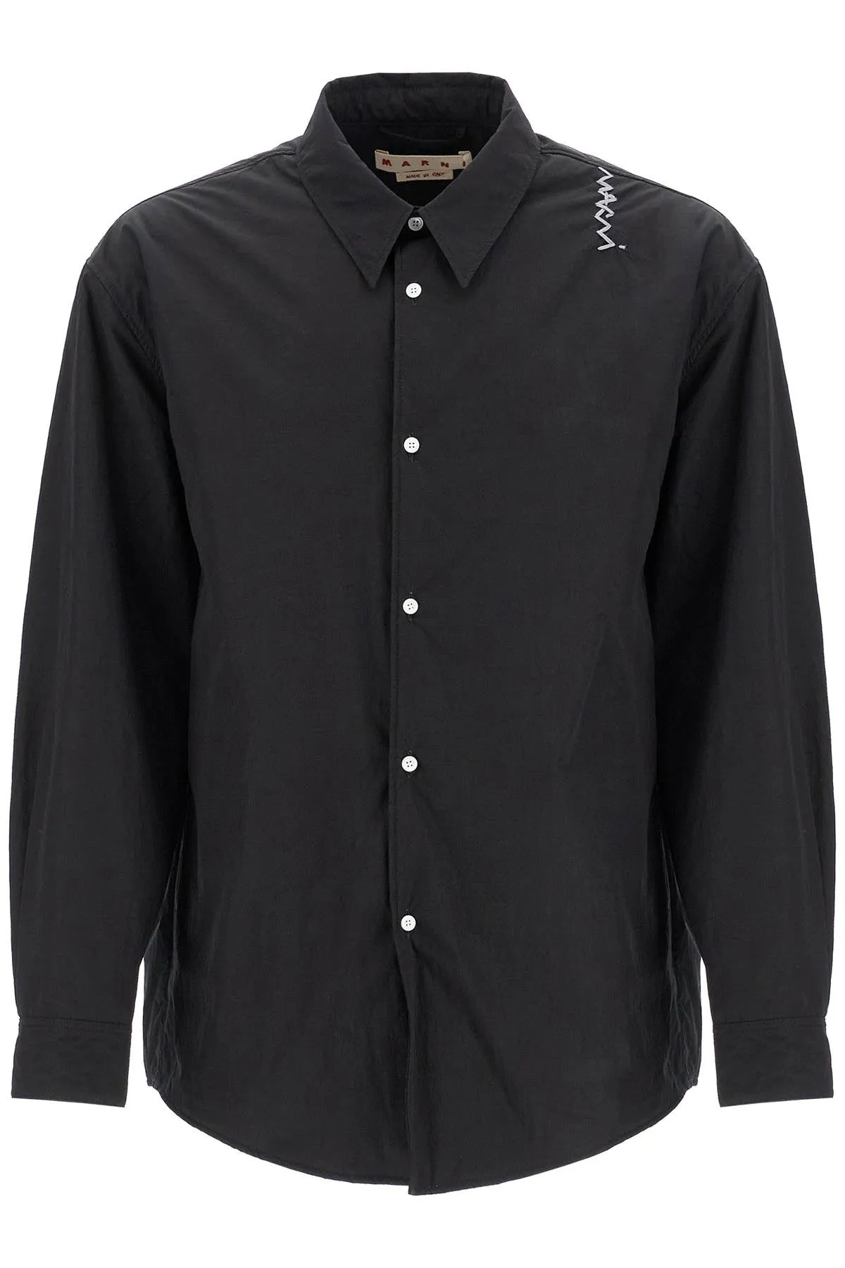 Marni Men's Padded Overshirt With Embroide Logo