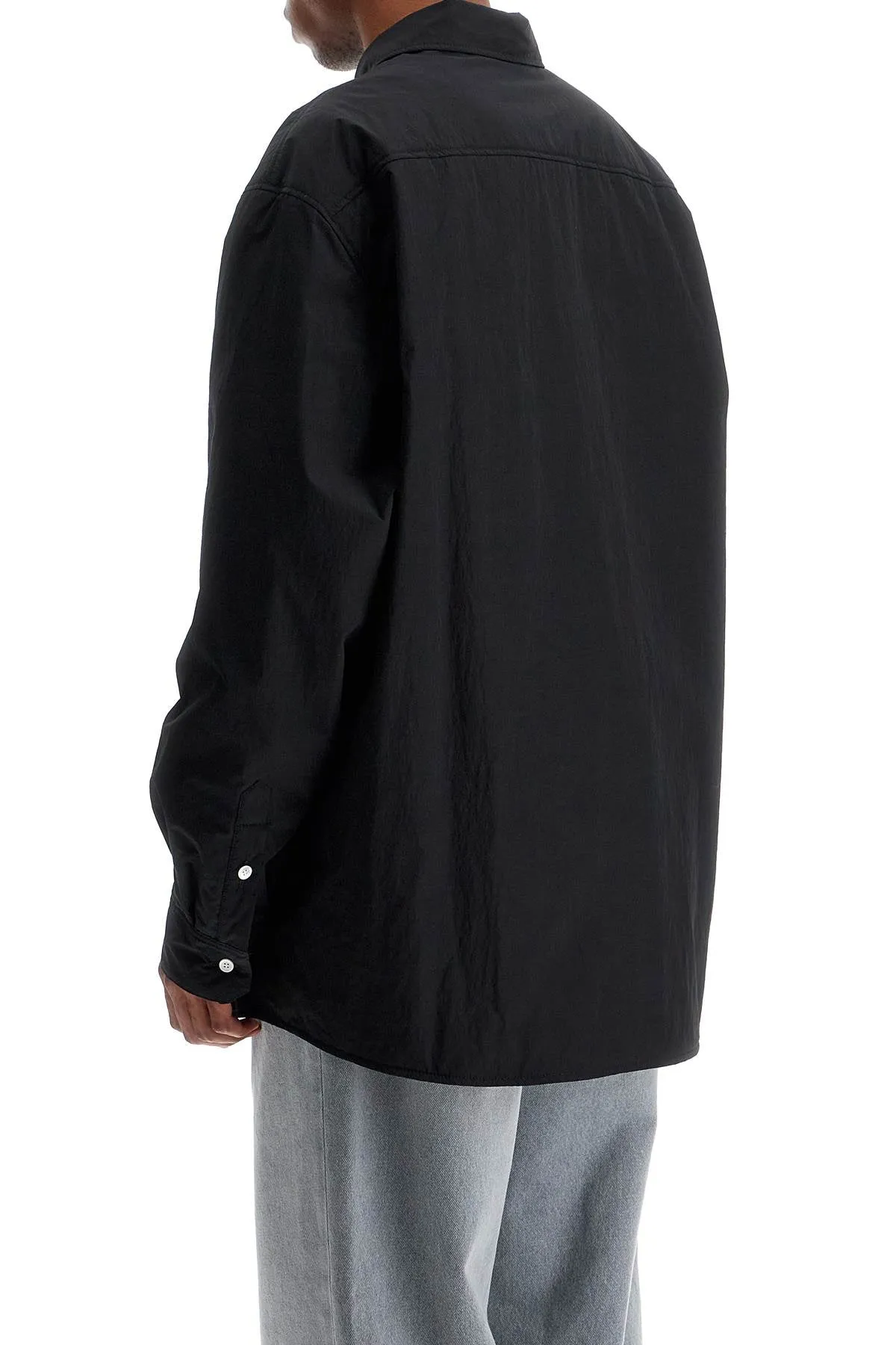 Marni Men's Padded Overshirt With Embroide Logo