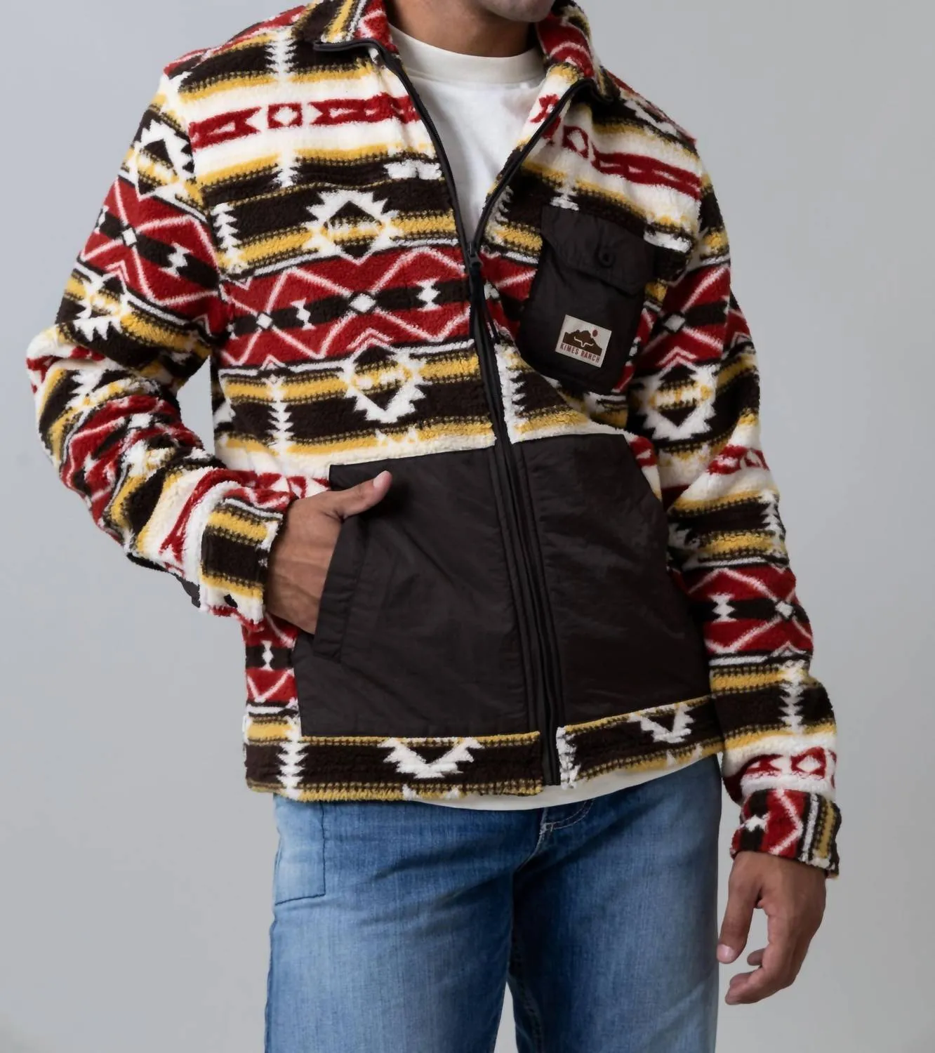 Maxwell Full Zip Sweatshirt In Brown