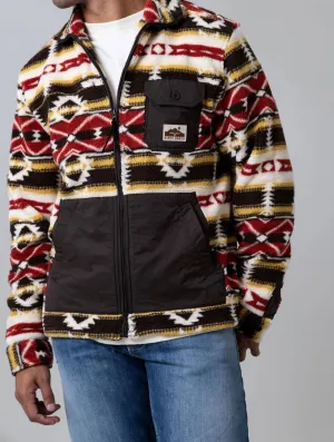 Maxwell Full Zip Sweatshirt In Brown