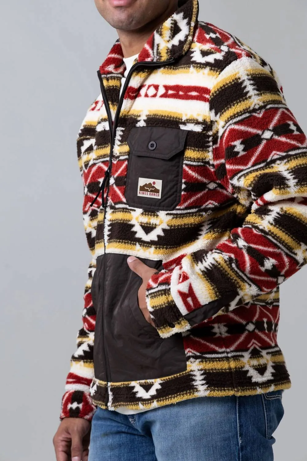 Maxwell Full Zip Sweatshirt In Brown
