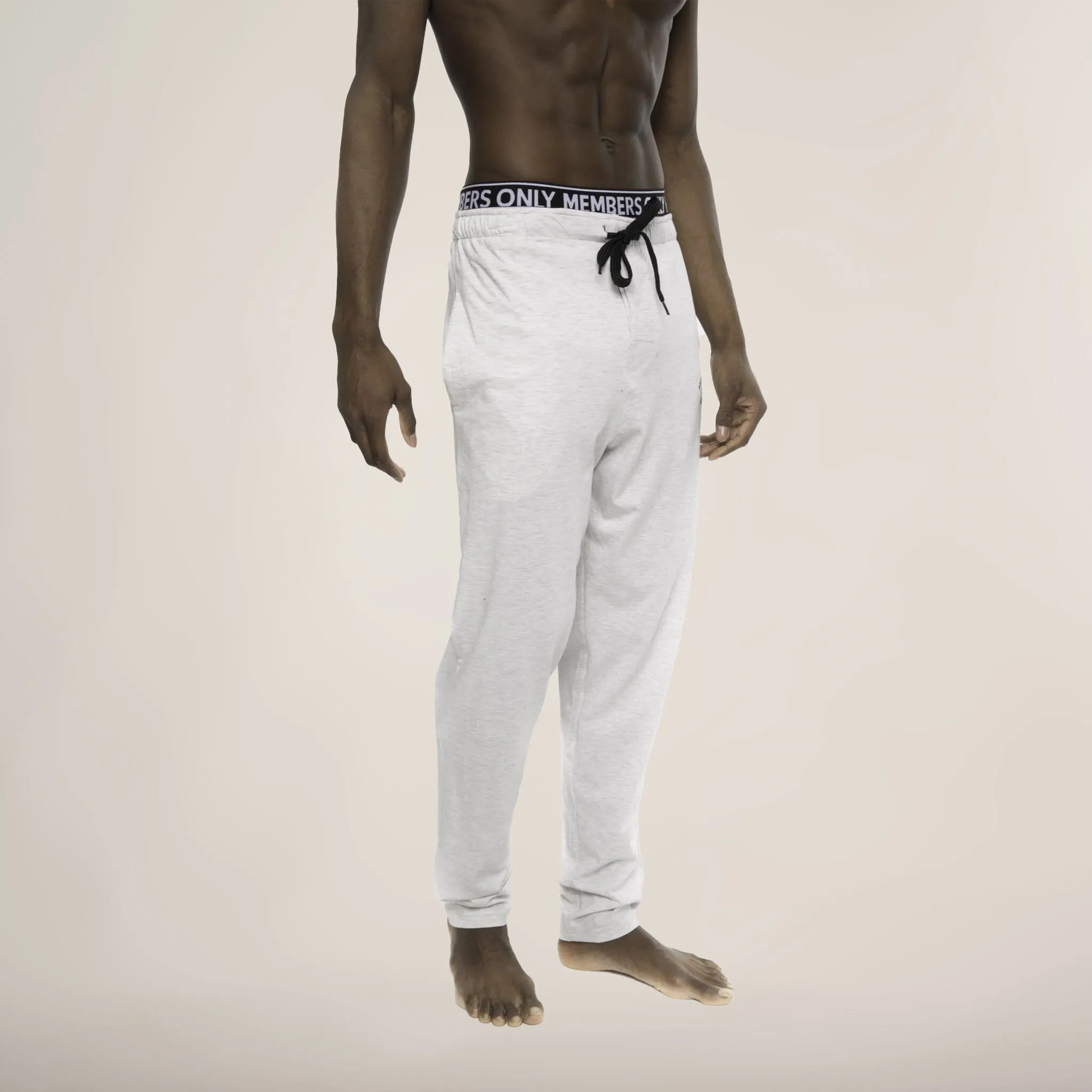 Members Only Heather Contrast Elastic Sleep Pants
