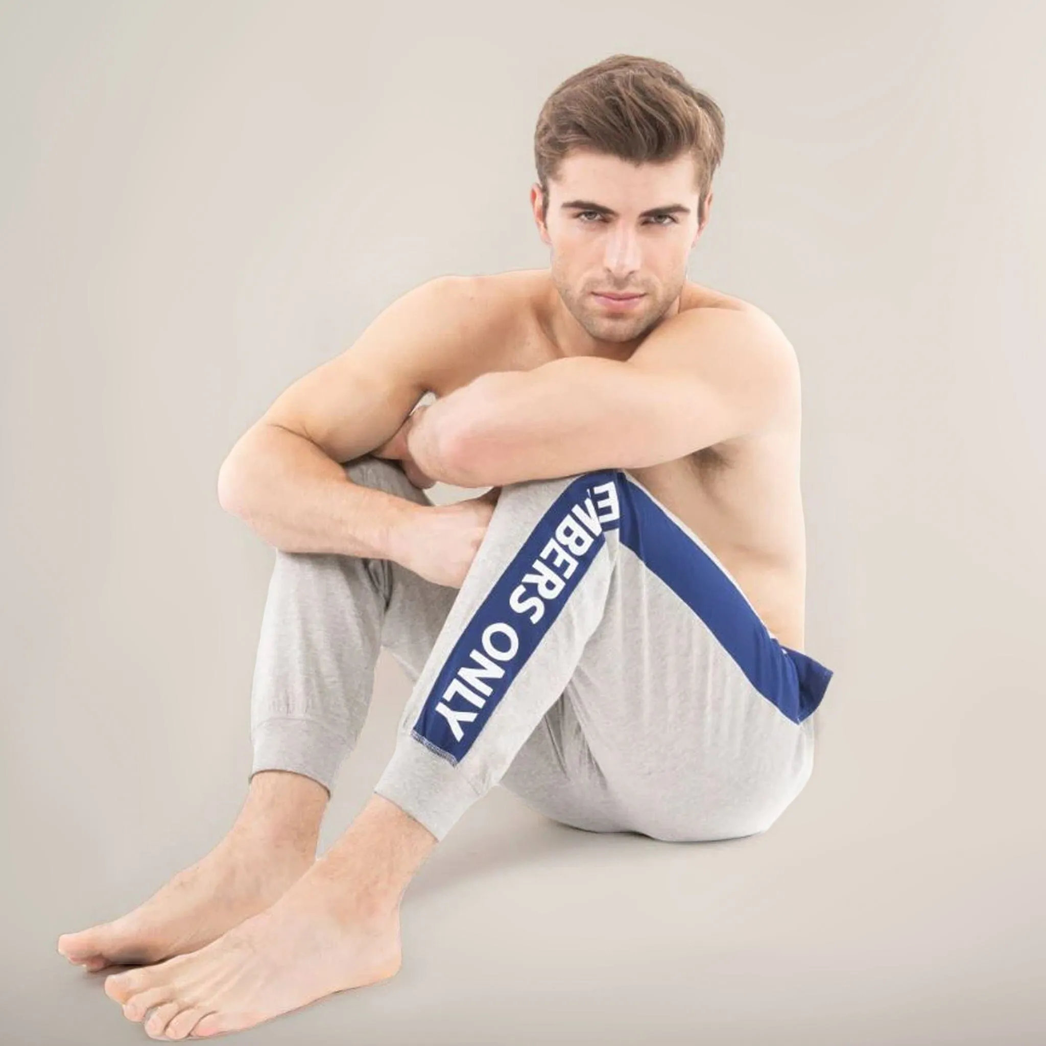 Members Only Logo Leg Jersey Sleep Jogger