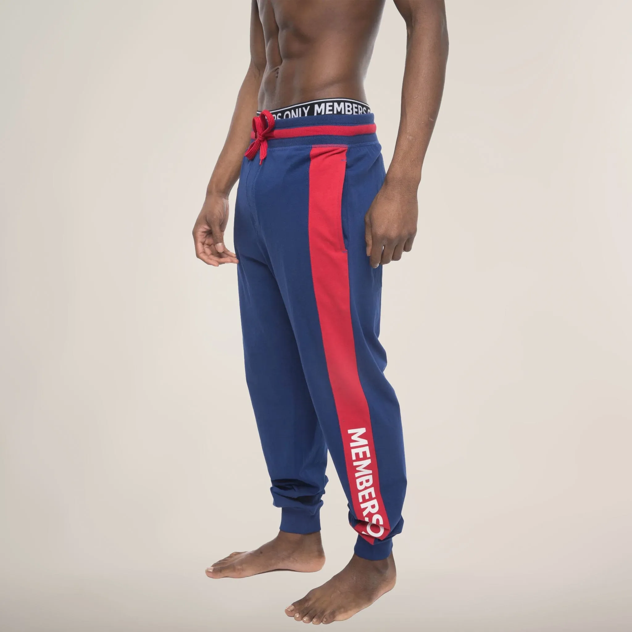 Members Only Logo Leg Jersey Sleep Jogger
