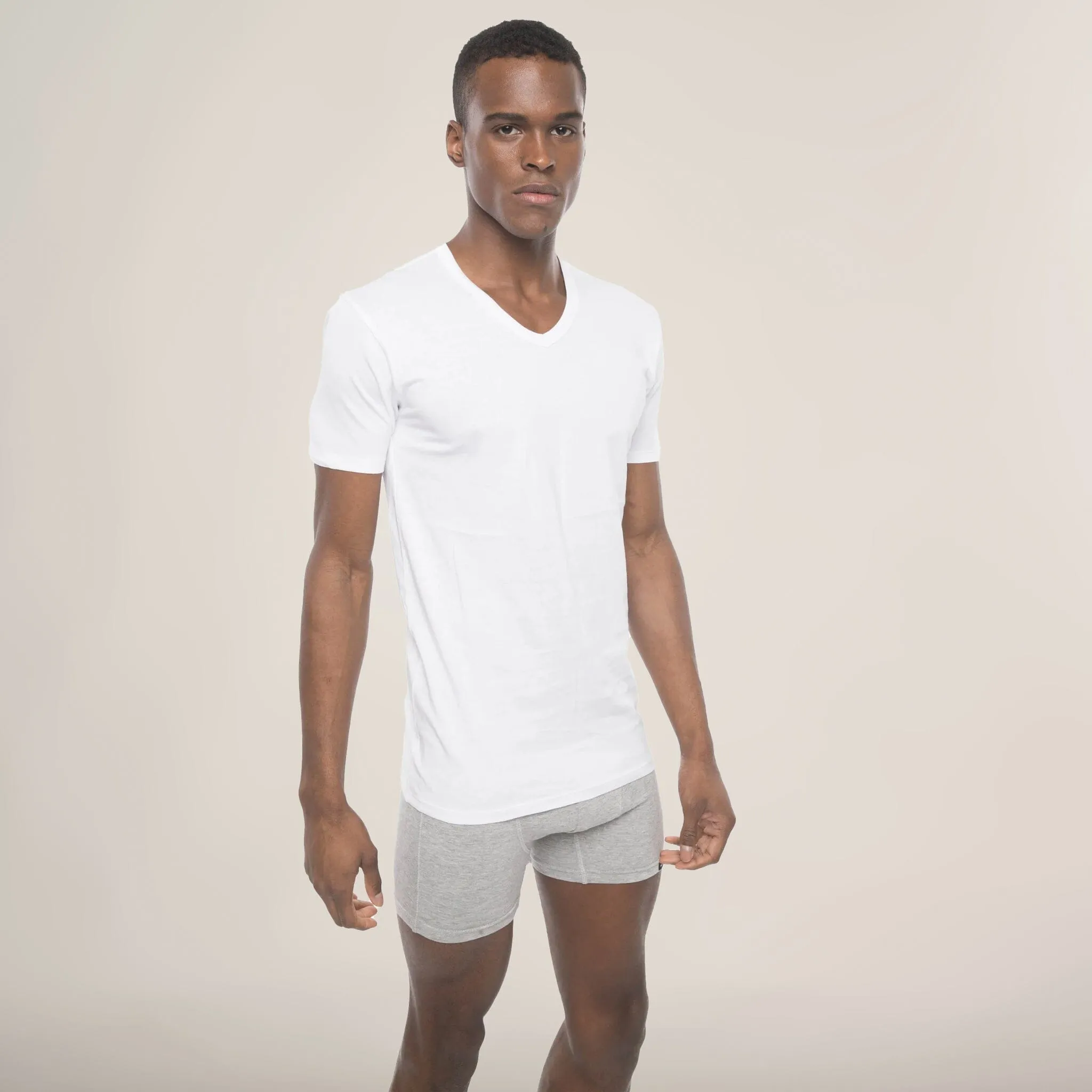 Members Only Men's 3PK Cotton V-Neck T-Shirt