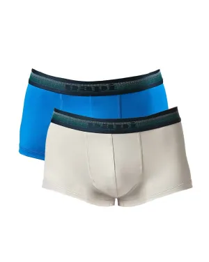 Men's 2-Pack Brazilian Trunk Underwear In Quiet Gray/skydiver