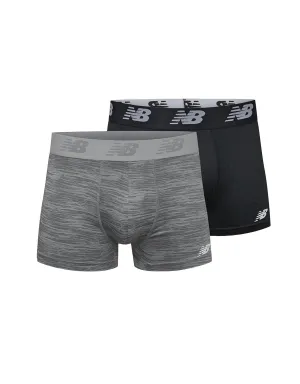 Men's 2-Pack Premium Performance 3" Trunk Underwear In Black/woodgrain Steel