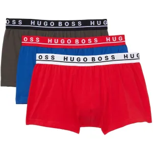 Men's 3-Pack Cotton Knit Trunks In Red Apple/egyptian Blue/olive