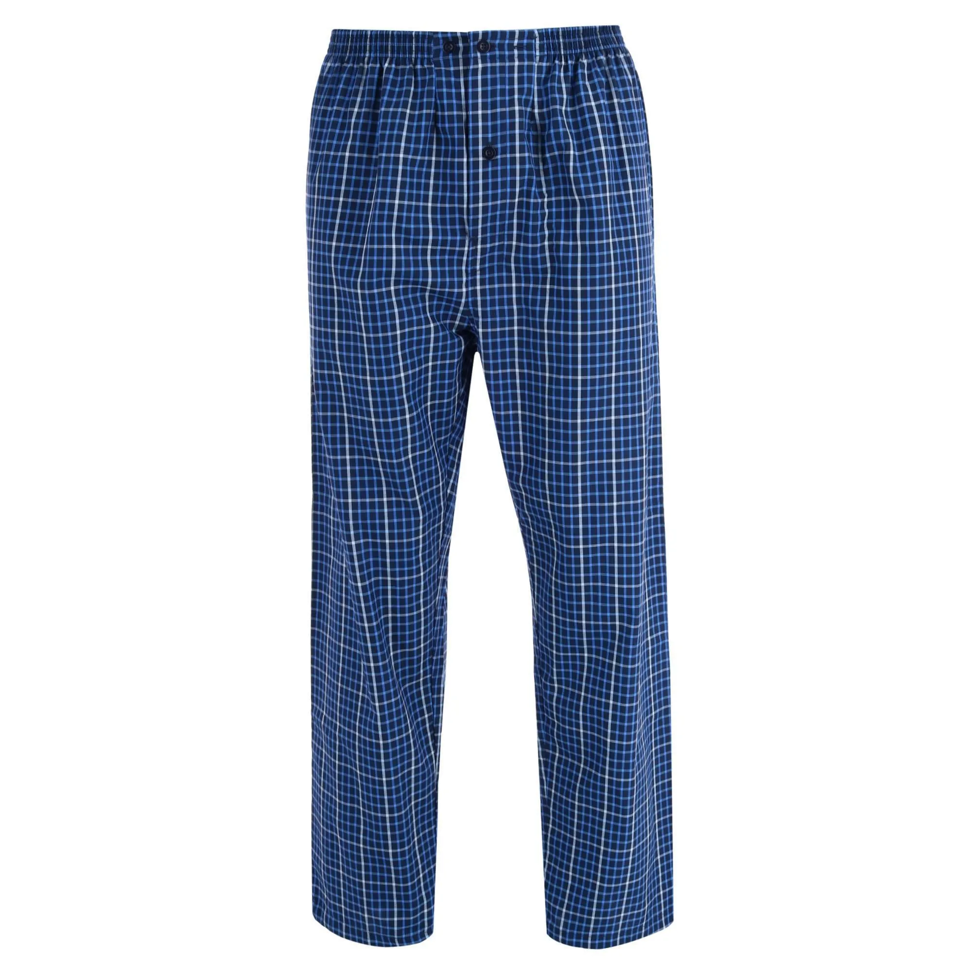 Men's Big & Tall Broadcloth Long Sleeve Pajama Set