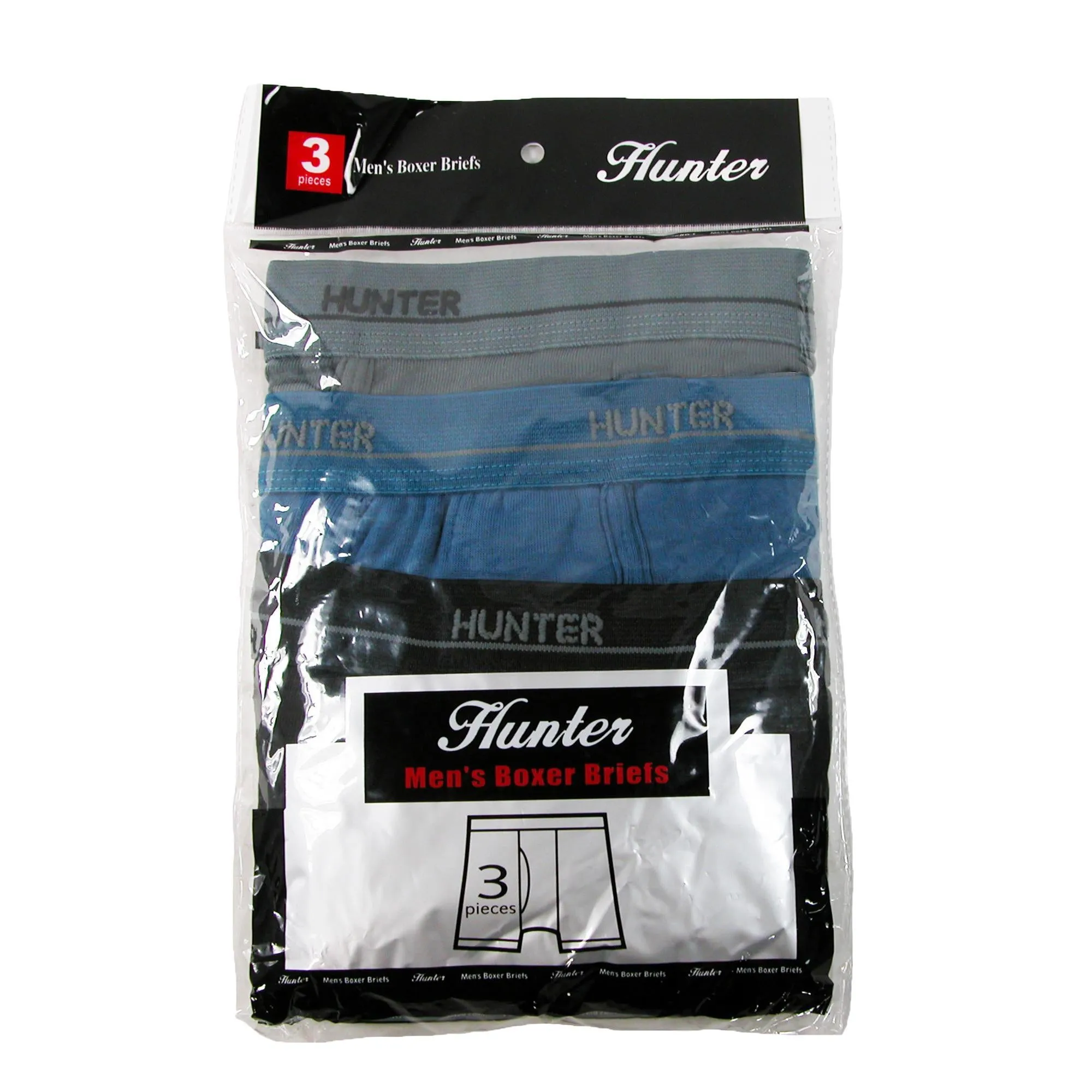 Men's Boxer Brief Underwear (3 Pair Pack)