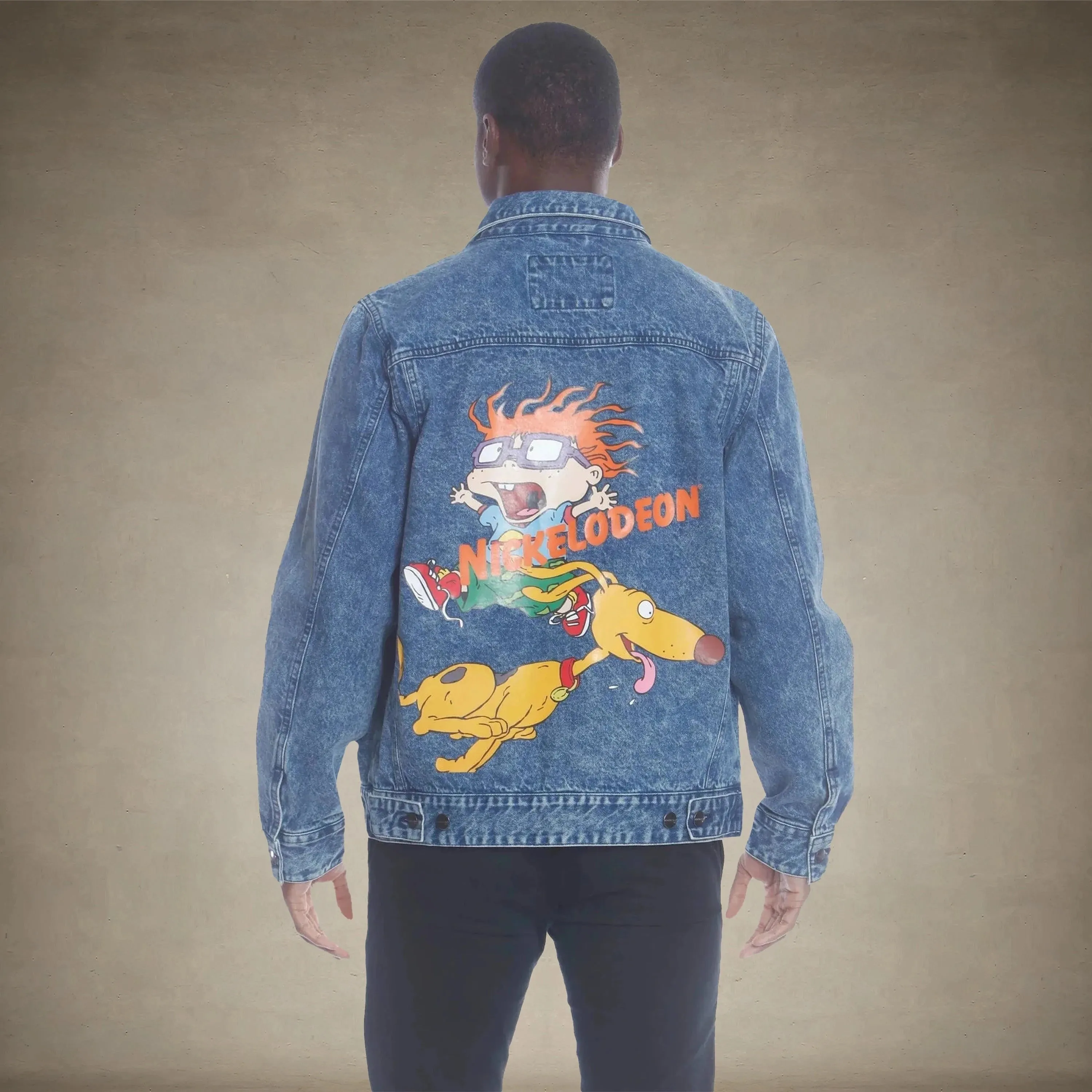 Men's Chucky Placement Nickelodeon Denim Jacket