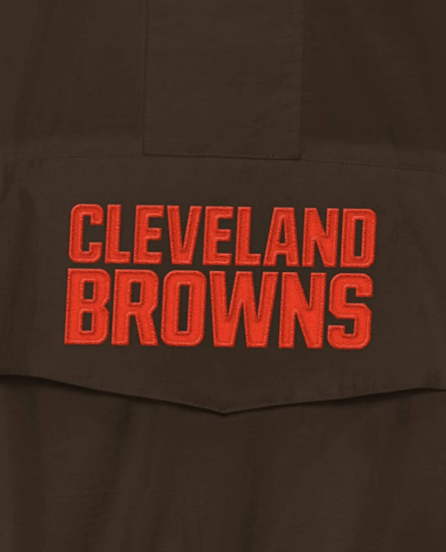 Men's Cleveland Browns Home Team Half-Zip Starter Jacket