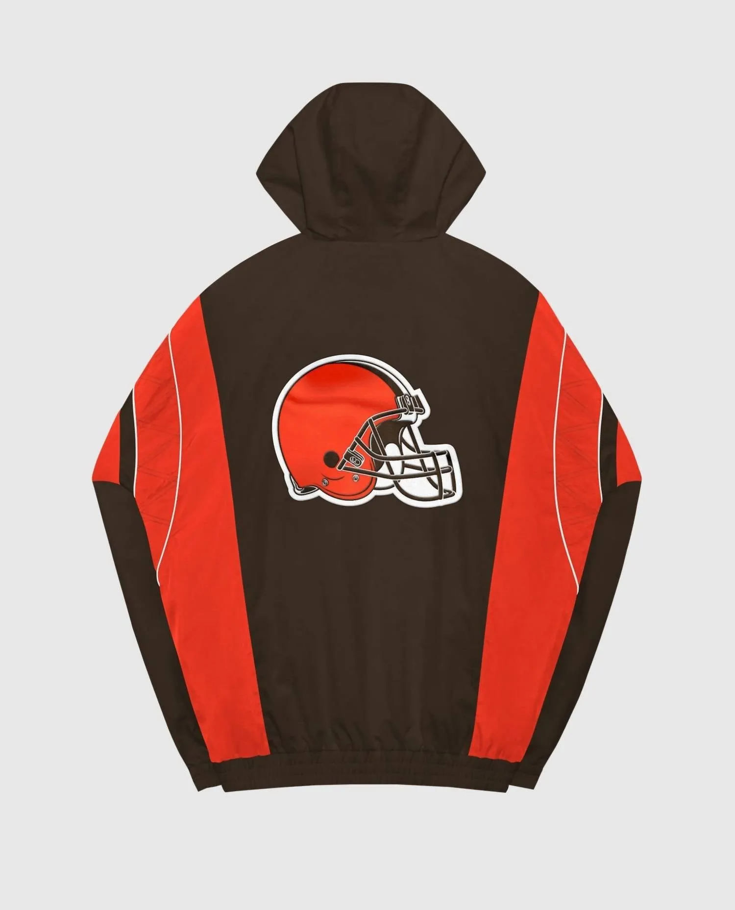 Men's Cleveland Browns Home Team Half-Zip Starter Jacket