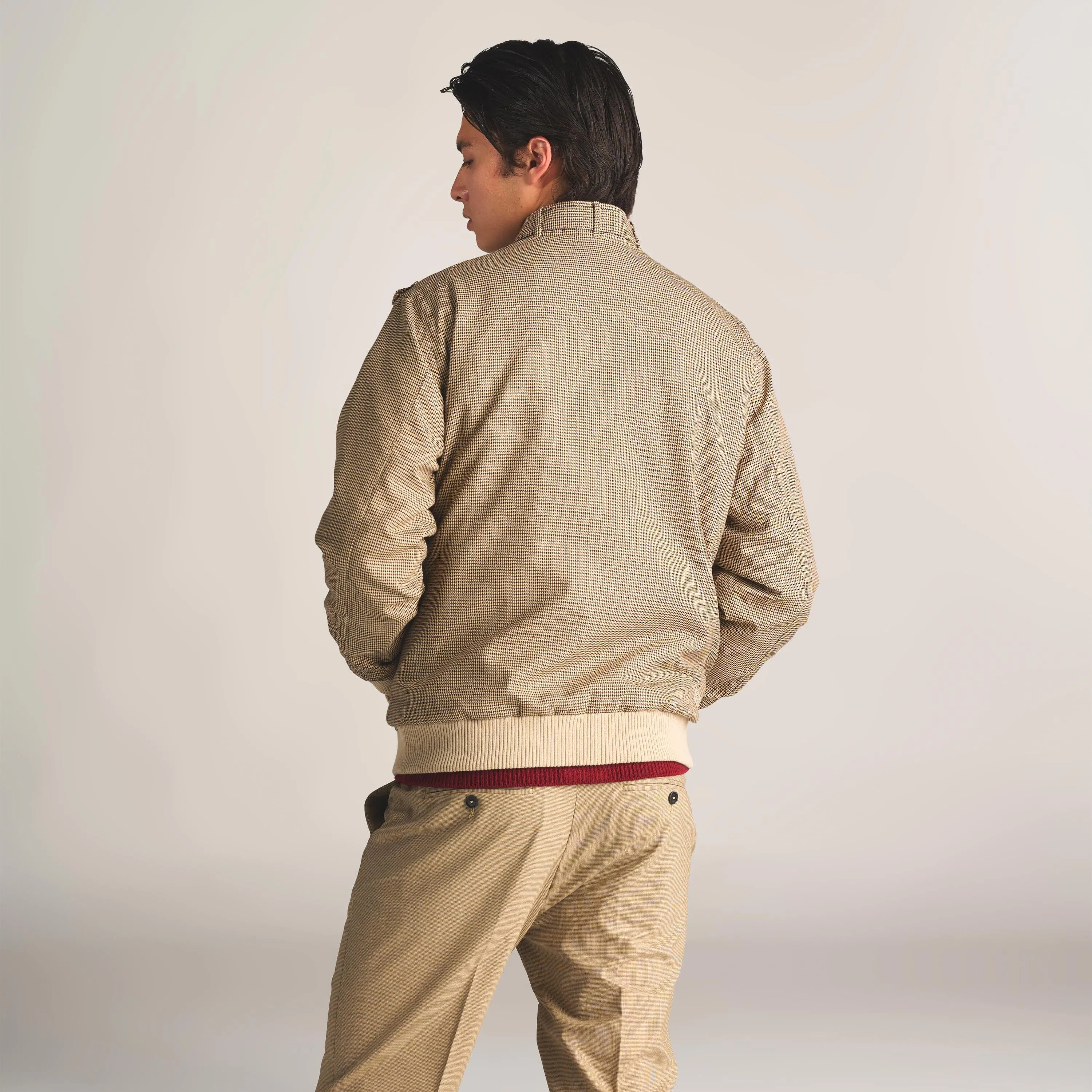 Men's Clinton Houndstooth Iconic Racer Jacket