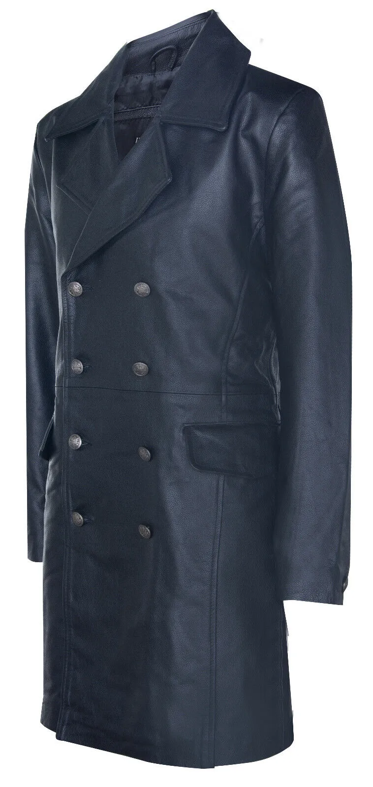 Mens Cowhide Leather Peacoat-Cordoba