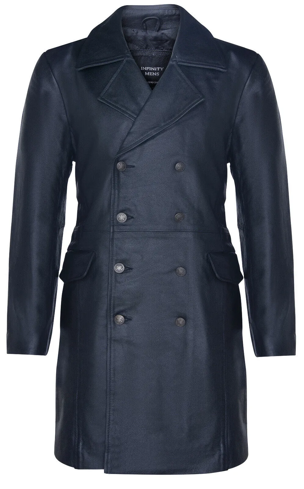 Mens Cowhide Leather Peacoat-Cordoba