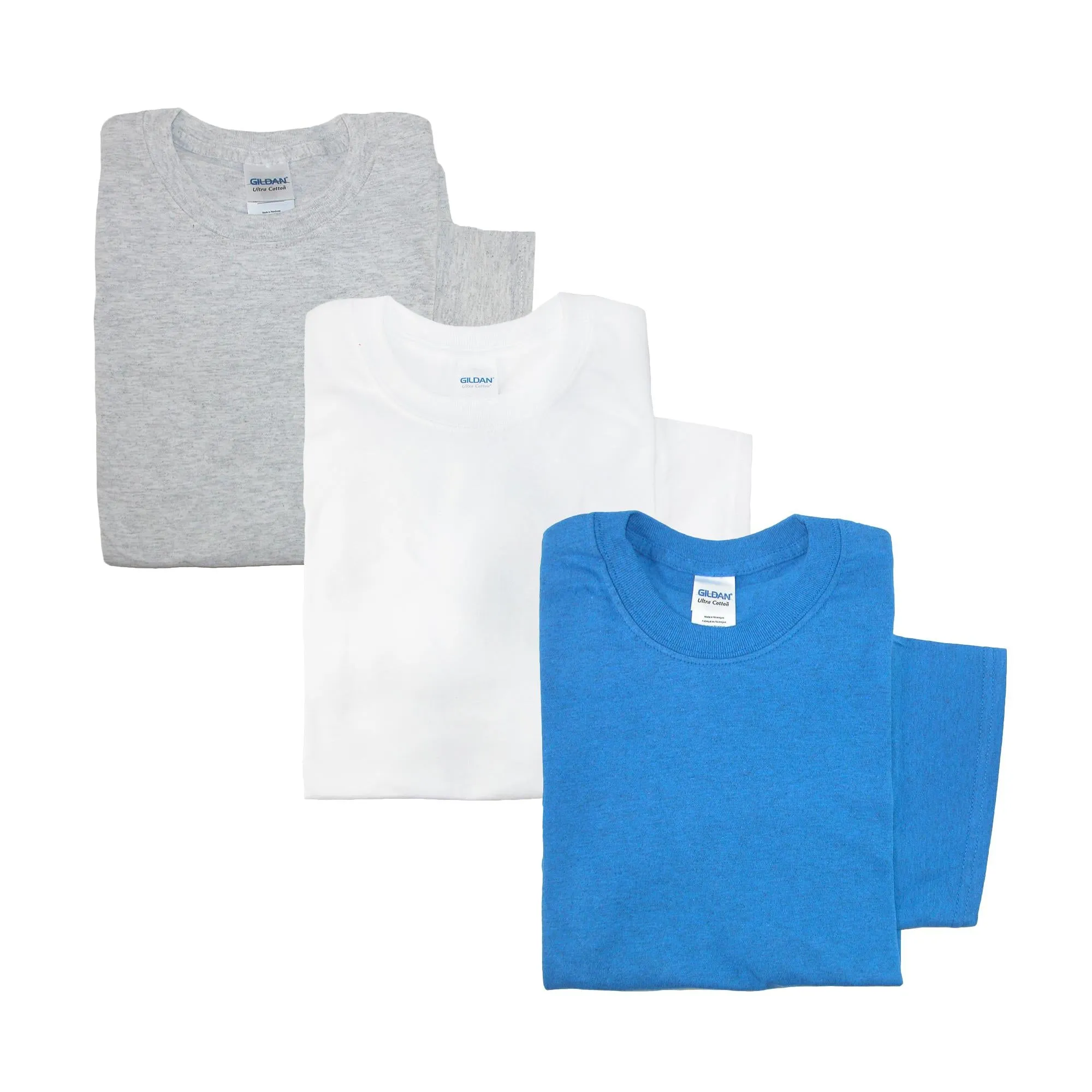 Men's Crew Neck Cotton T Shirt (Pack of 3)