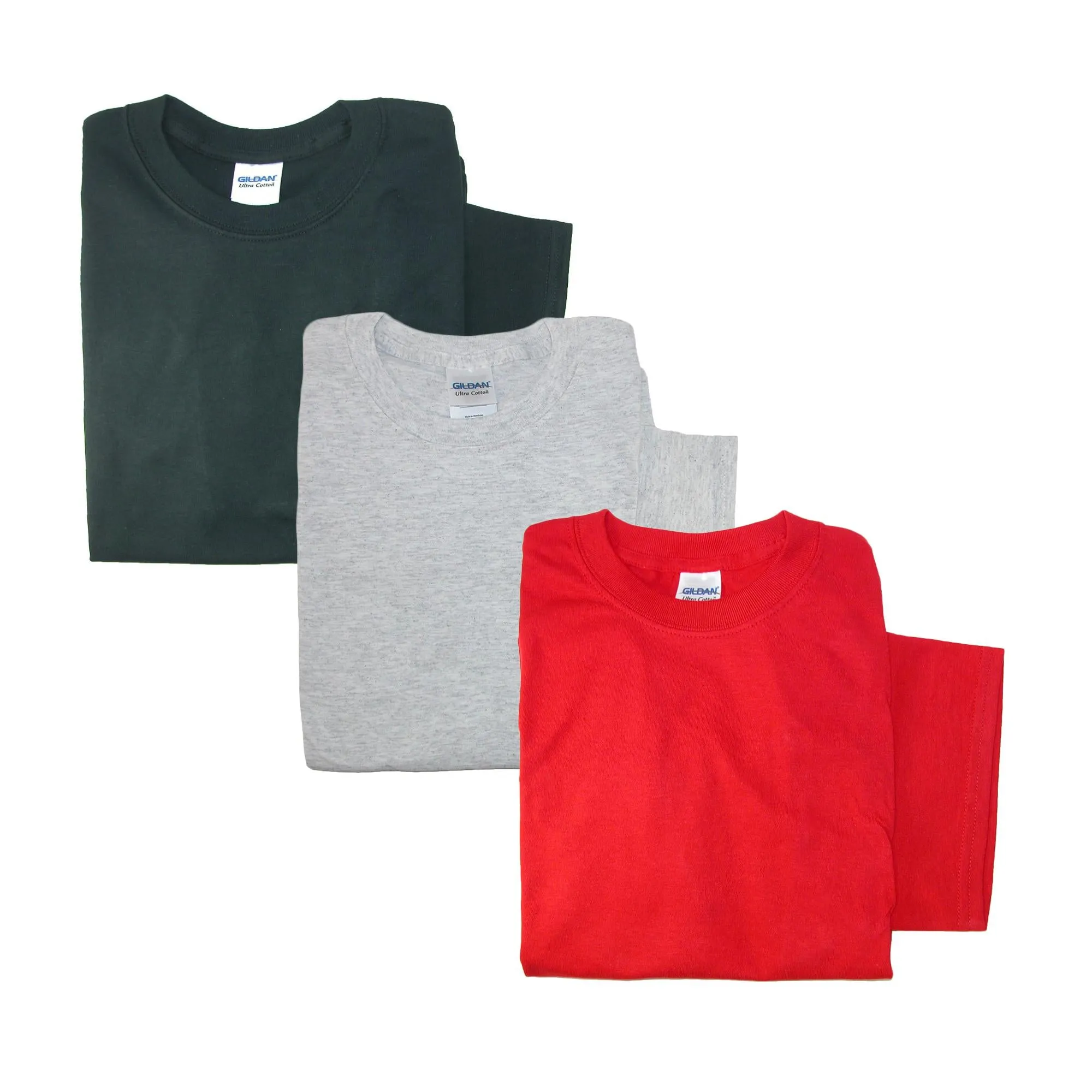 Men's Crew Neck Cotton T Shirt (Pack of 3)