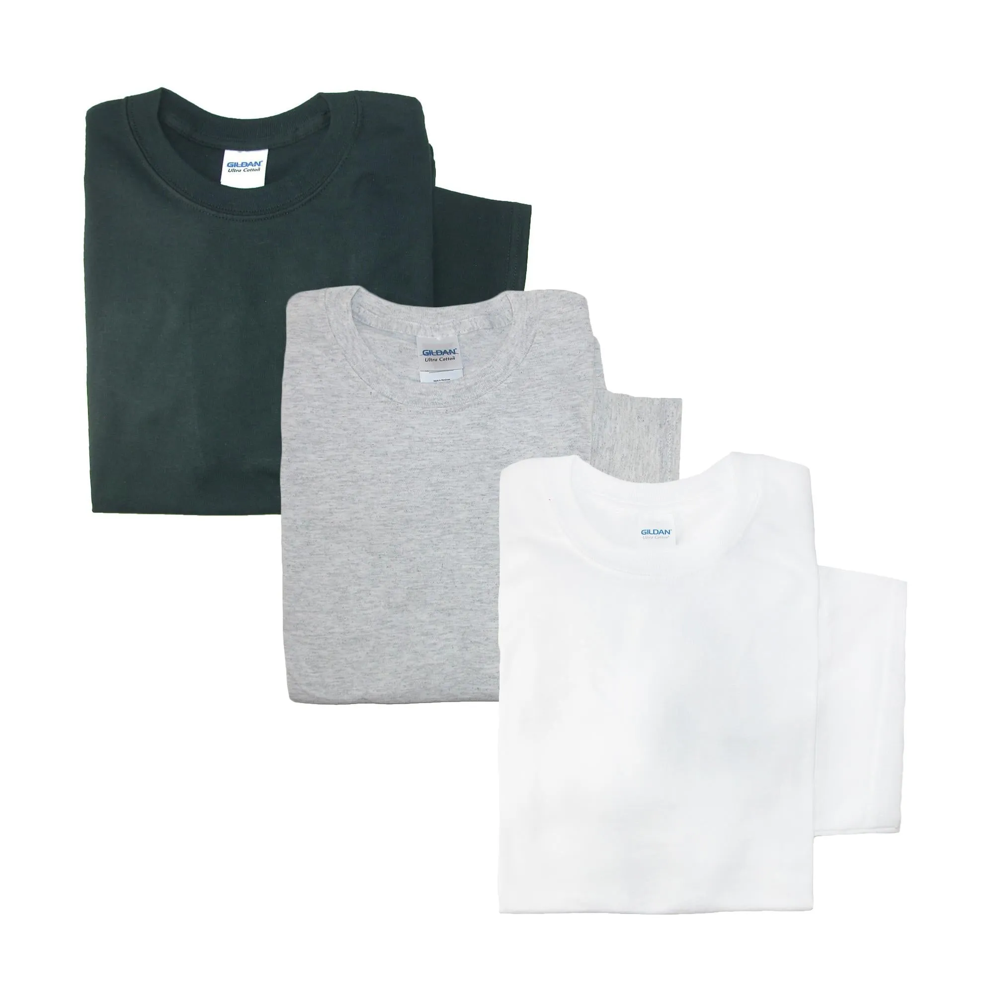 Men's Crew Neck Cotton T Shirt (Pack of 3)