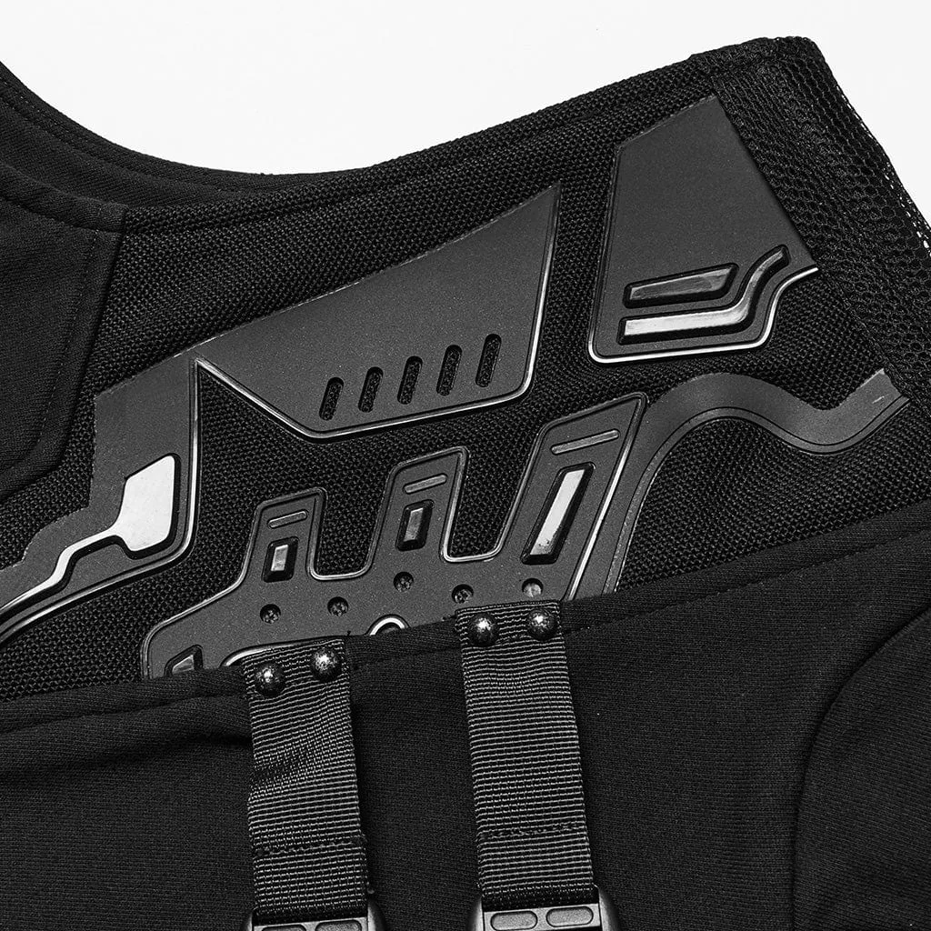 Men's Cyberpunk Bucke-up Zip Waistcoat