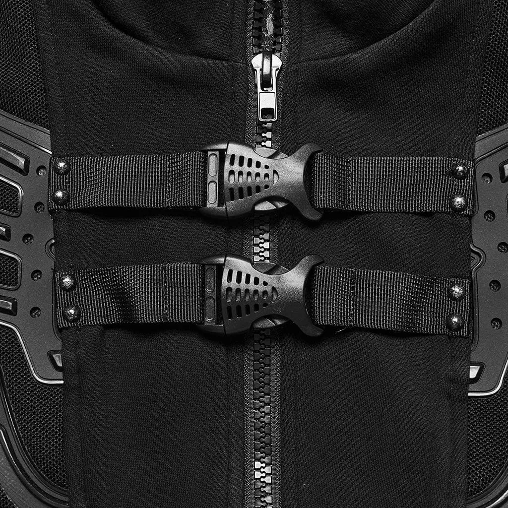 Men's Cyberpunk Bucke-up Zip Waistcoat