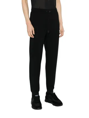 Men's Dimacs Thick Cotton Drawstring Waist Joggers Pants In Black