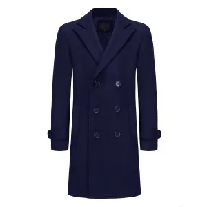 Men's Double Breasted Wool Blend Coats