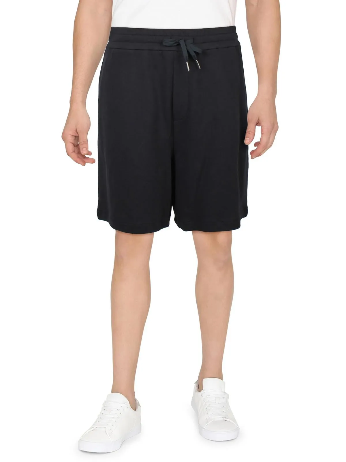 Mens Drawstring Above Knee Flat Front