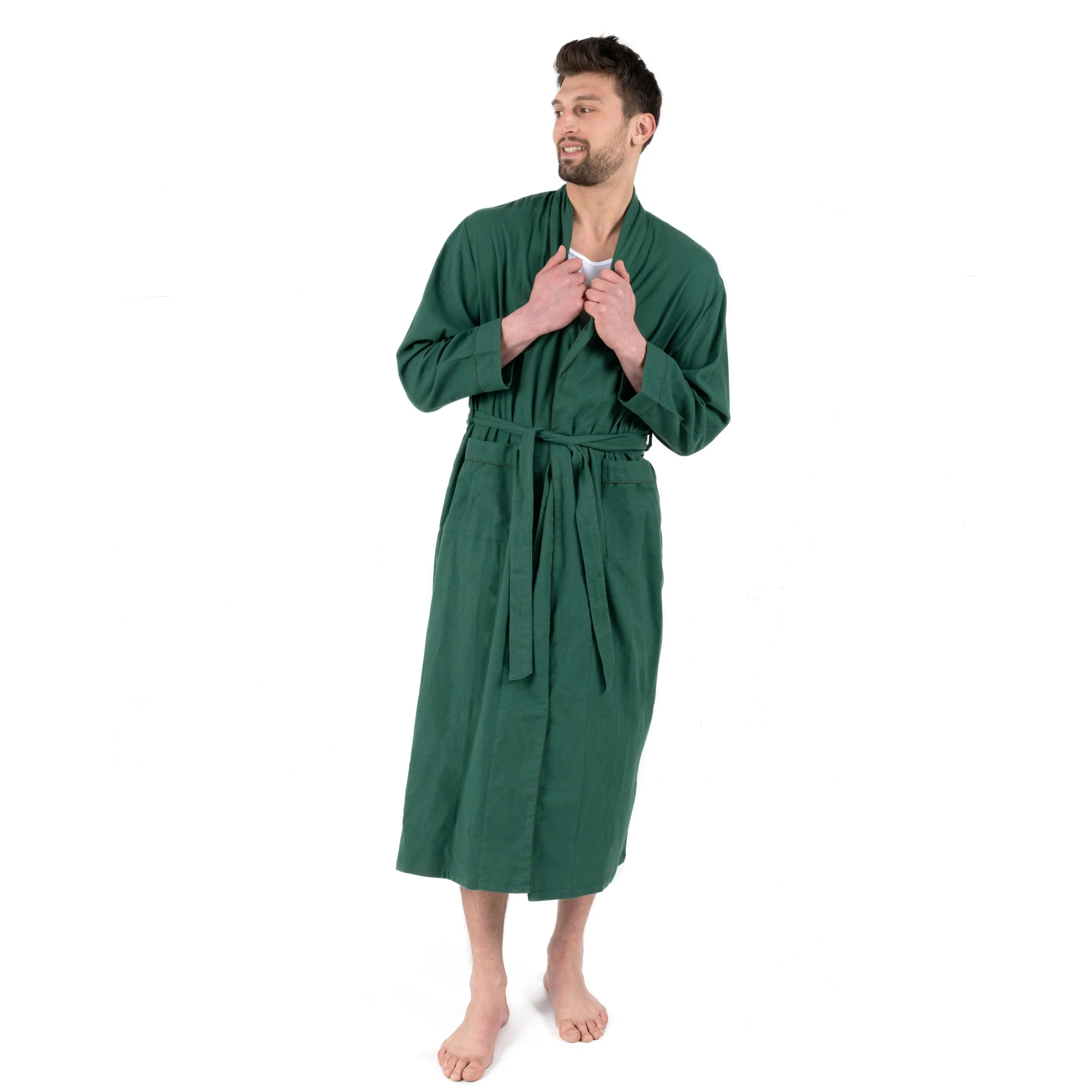 Mens Flannel Robe