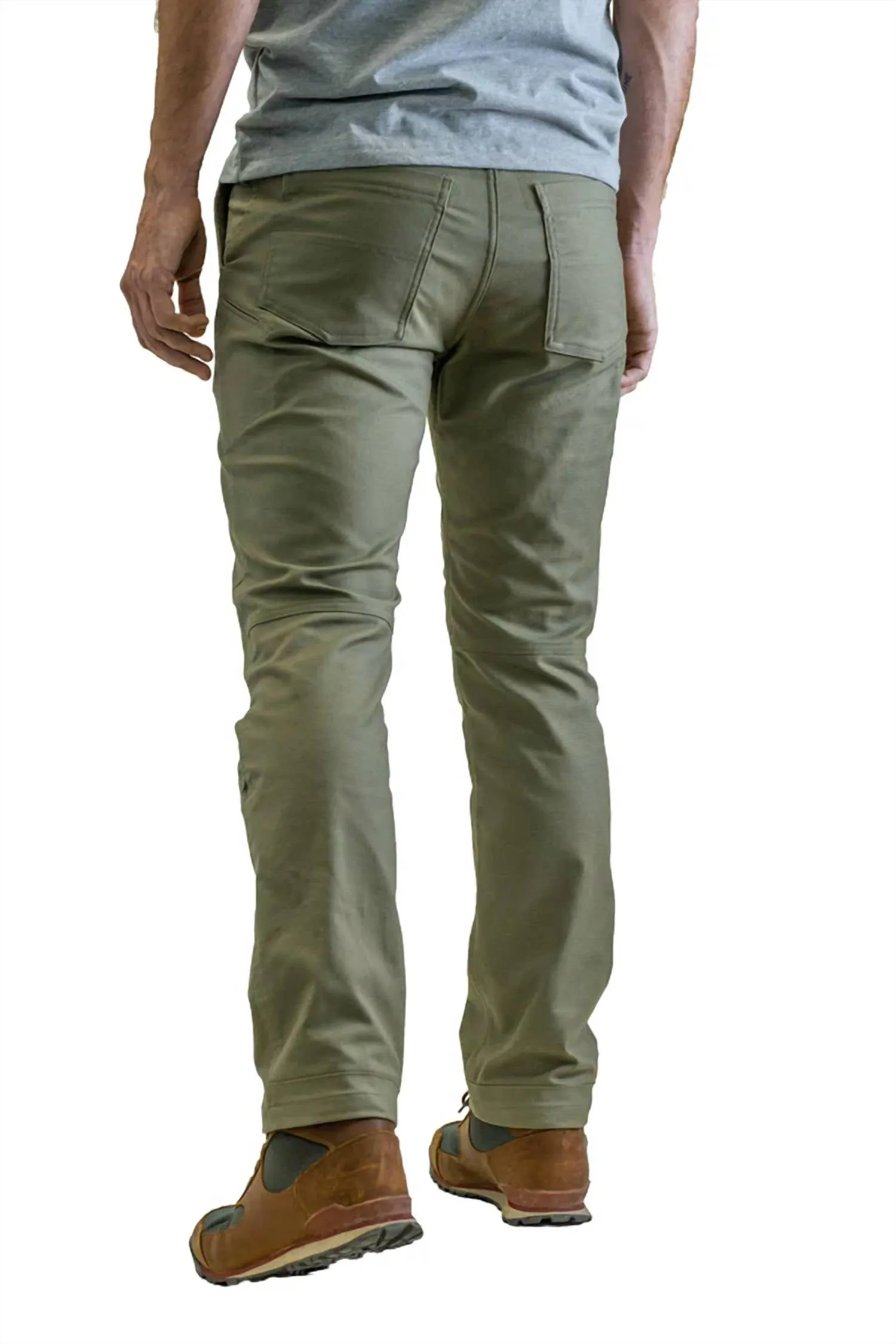 Men's Flex Canvas Pants - 30" Inseam In Olive