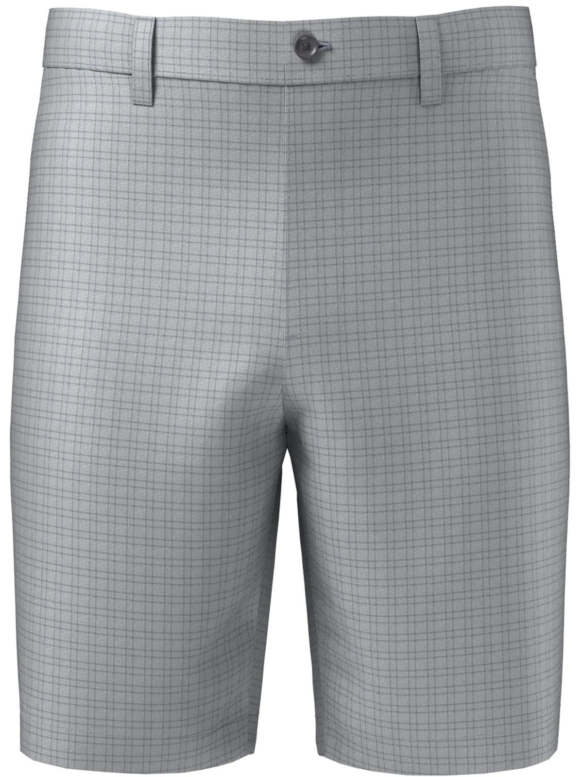 Mens Glen Plaid Polyester Flat Front