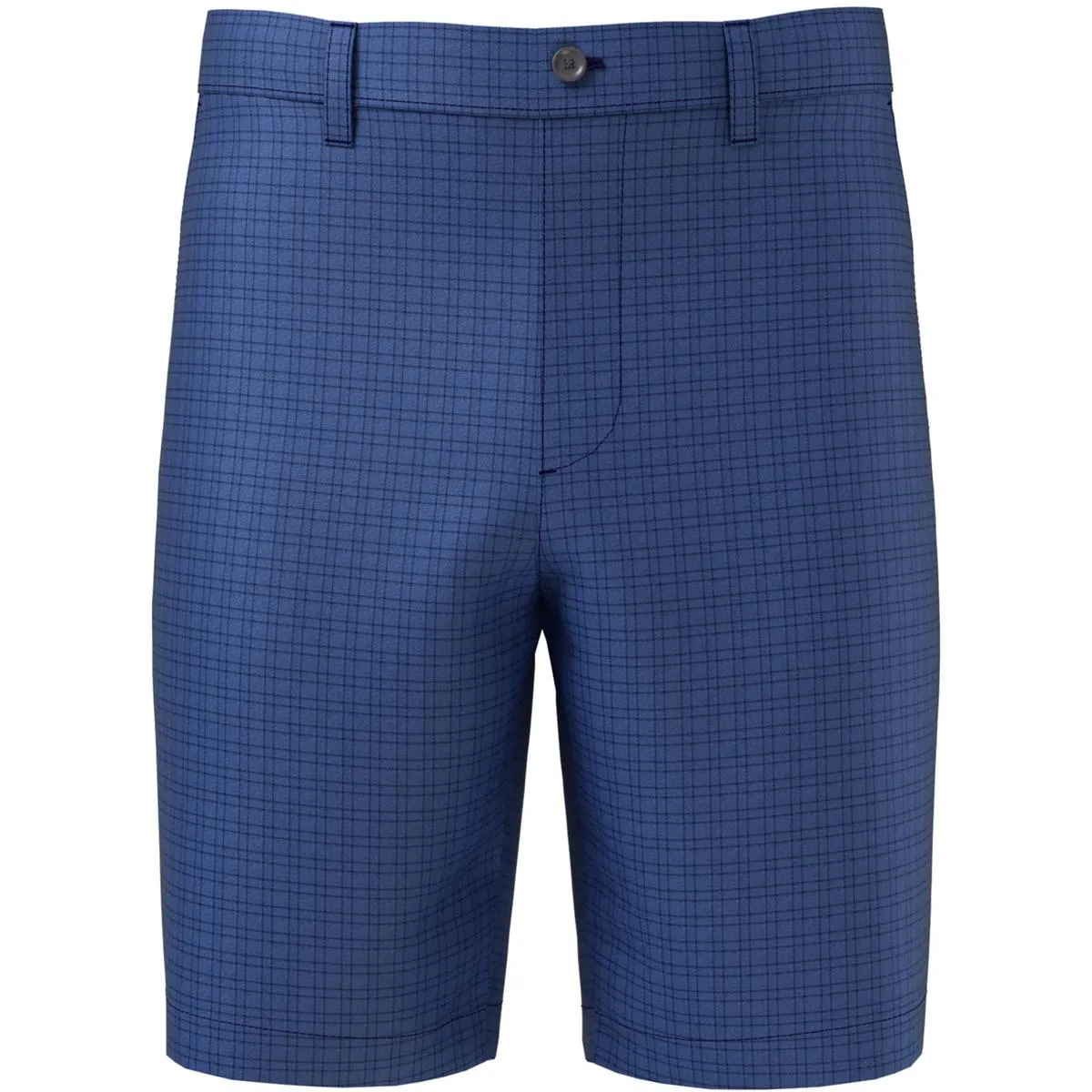 Mens Glen Plaid Polyester Flat Front